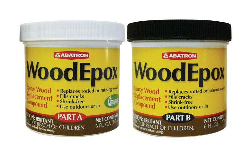 Abatron WEAB6OR Woodepox Beige Indoor & Outdoor Epoxy Wood Filler Kit 12 oz.