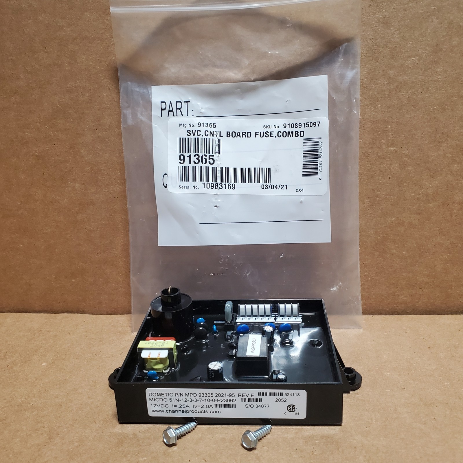 2DAY FEDEX SHIPPING / PEARL MS PU GENUINE OEM DOMETIC ATWOOD 91365 CONTROL BOARD