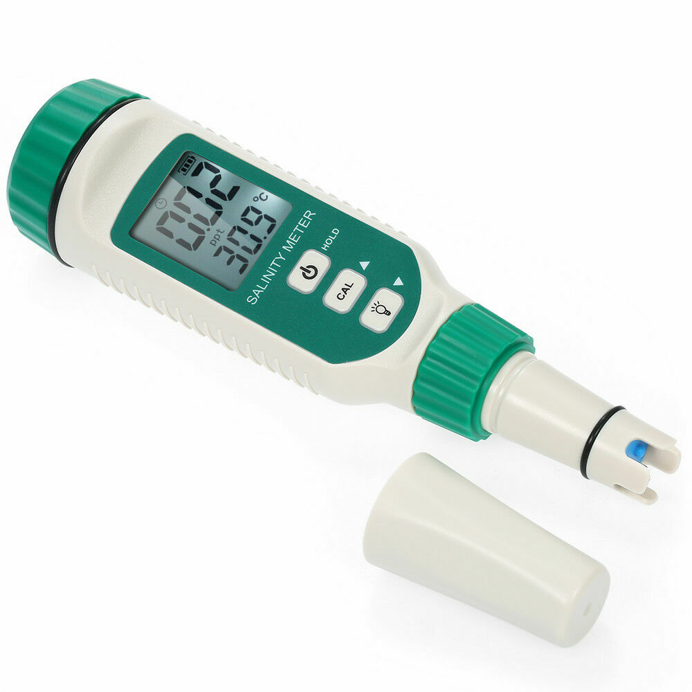 LCD Digital Salinity Meter Salinity Refractometer Tester for Aquarium Water W8U4