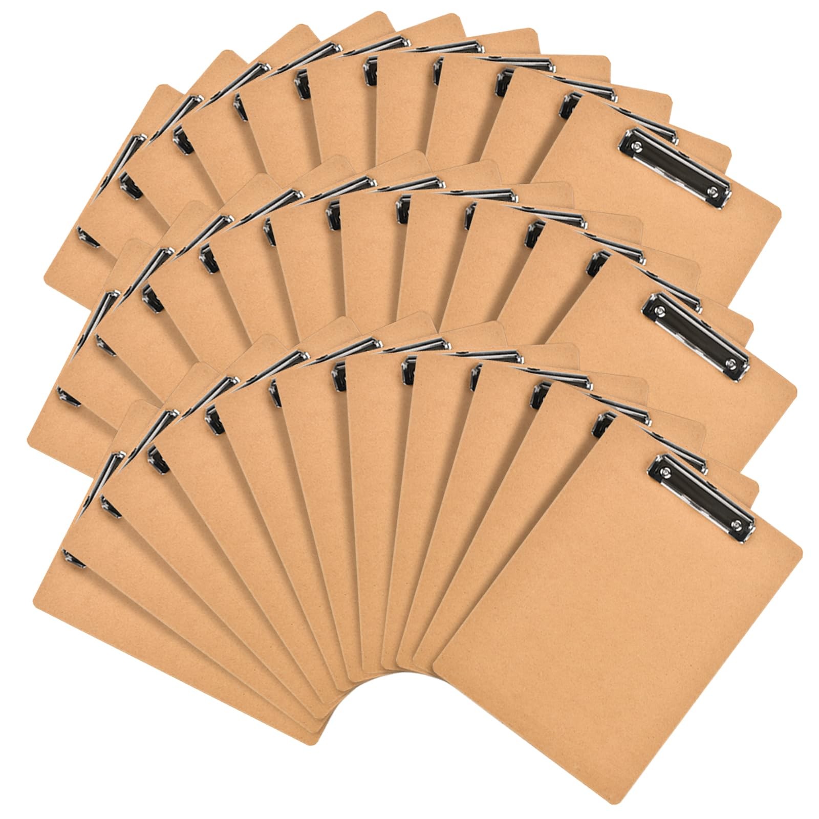 Mini Clipboards 32 Pack Memo Size 6 x 9 Inches Bulk Small Clip Boards for Cla…