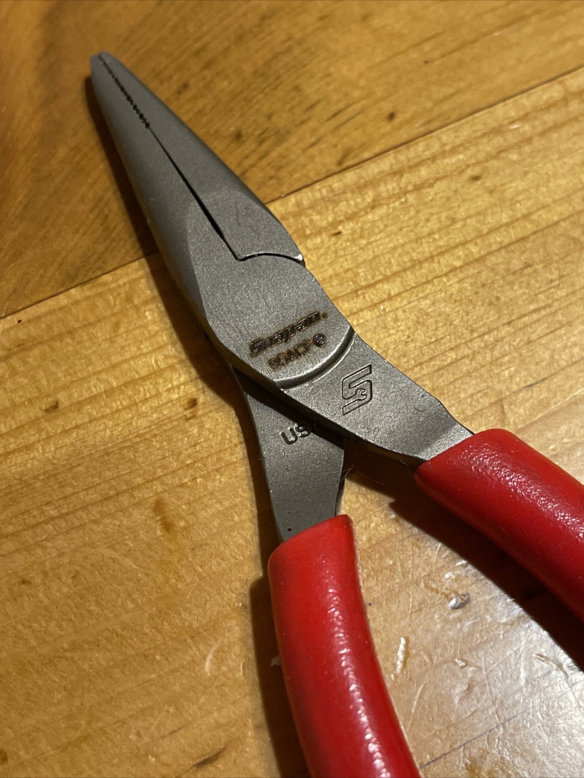 *NEW* Snap On 95ACF Needle Nose Pliers 6” RED Handle Pliers FREE SHIPPING