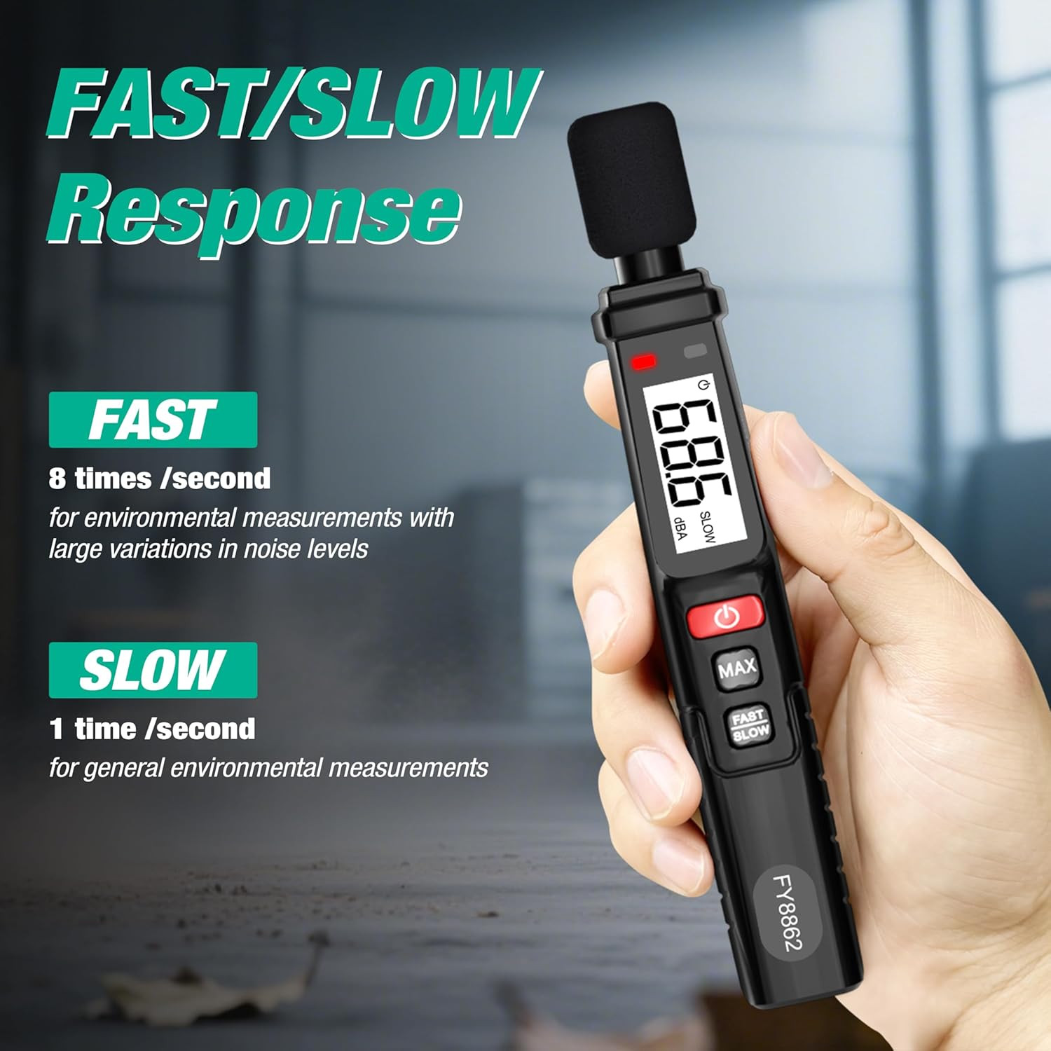Decibel Meter, Digital Sound Level Meter Portable Sound Meter 30–130 Db