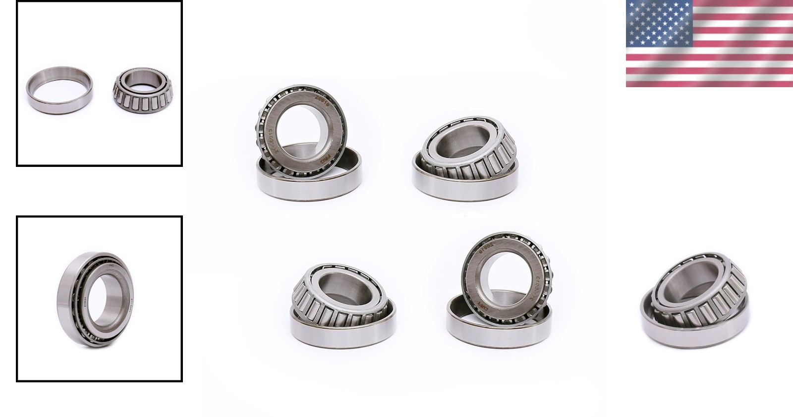 Durable Tapered Roller Bearing L44649/L44610, Set of 4 – Precision Engineering