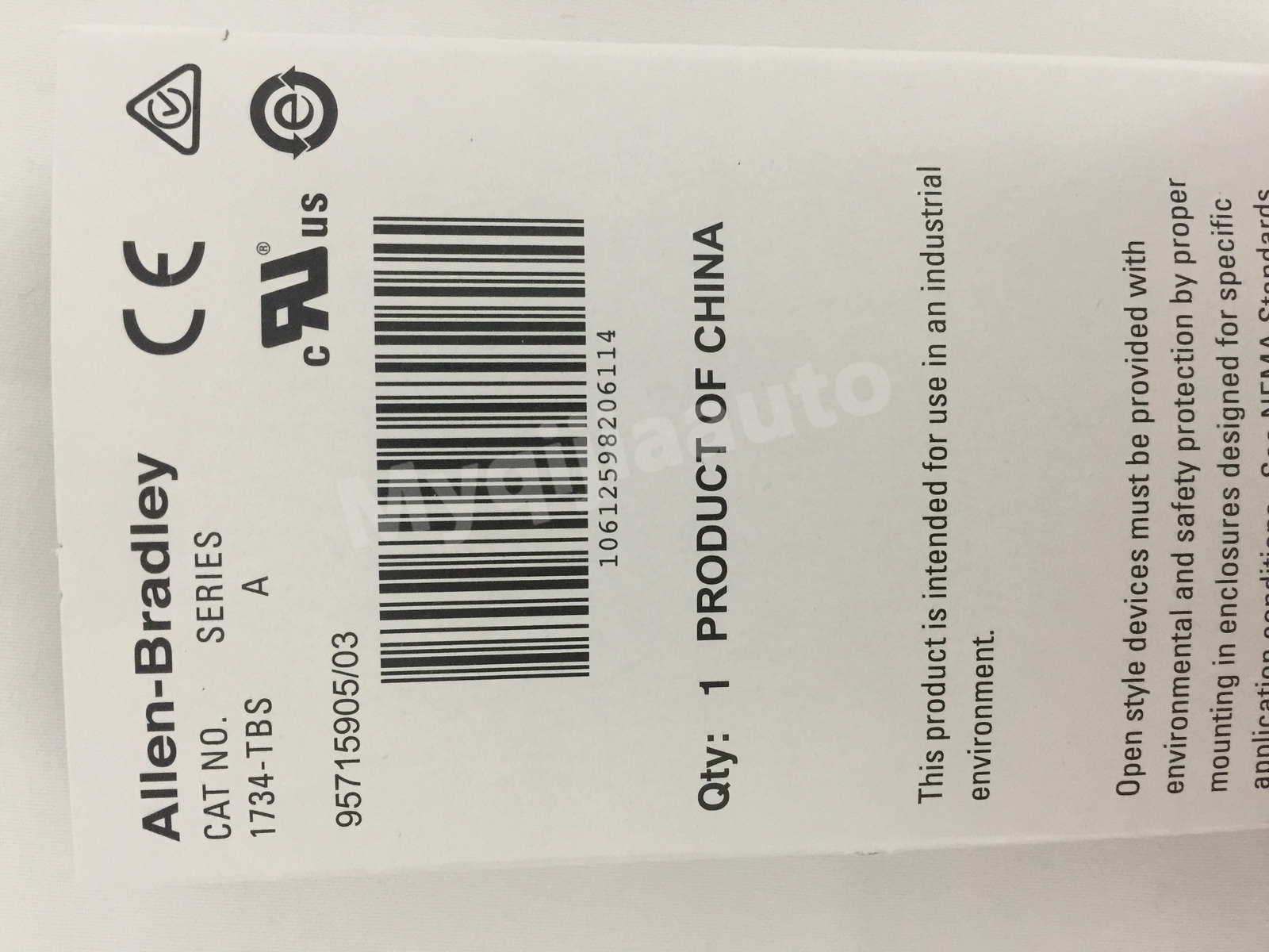 Allen Bradley 1734-TBS POINT I/O Module Terminal Base 1734 TBS US Ship