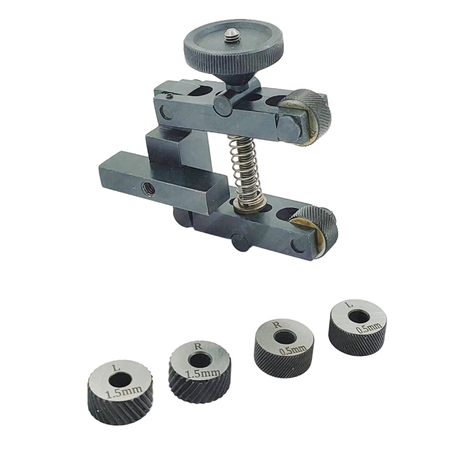 Clamp Type Knurling Tool 2″ II 50 mm Capacity 3 Pairs x 3 Diamond Pitch Knurls