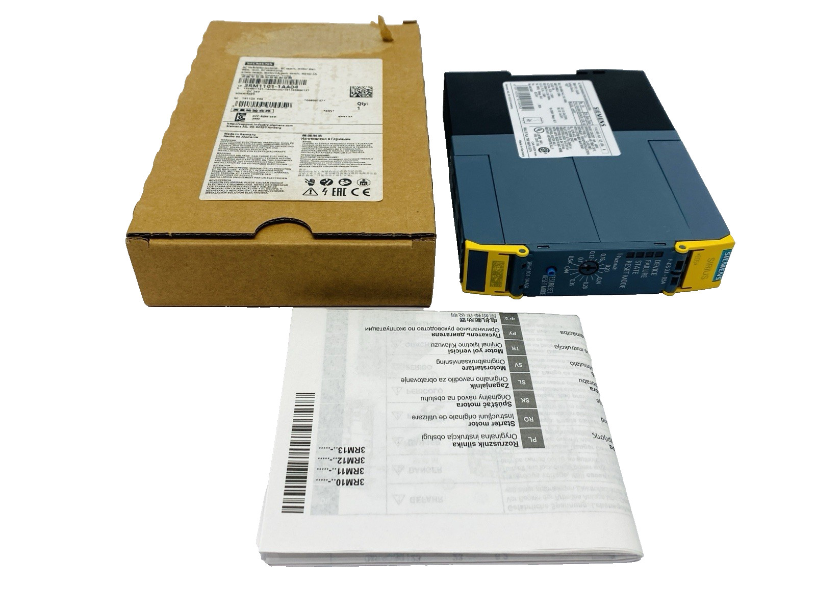 Siemens 3RM1101-1AA04 Fail Safe Direct Starter 0.1-0.5A 500V 24VDC 0-0.12kW
