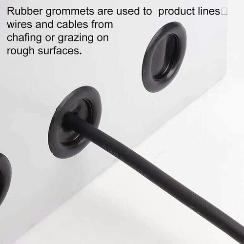 Rubber Grommet Firewall Hole Plug Electrical Wiring Gasket Assortment Kit 170pcs
