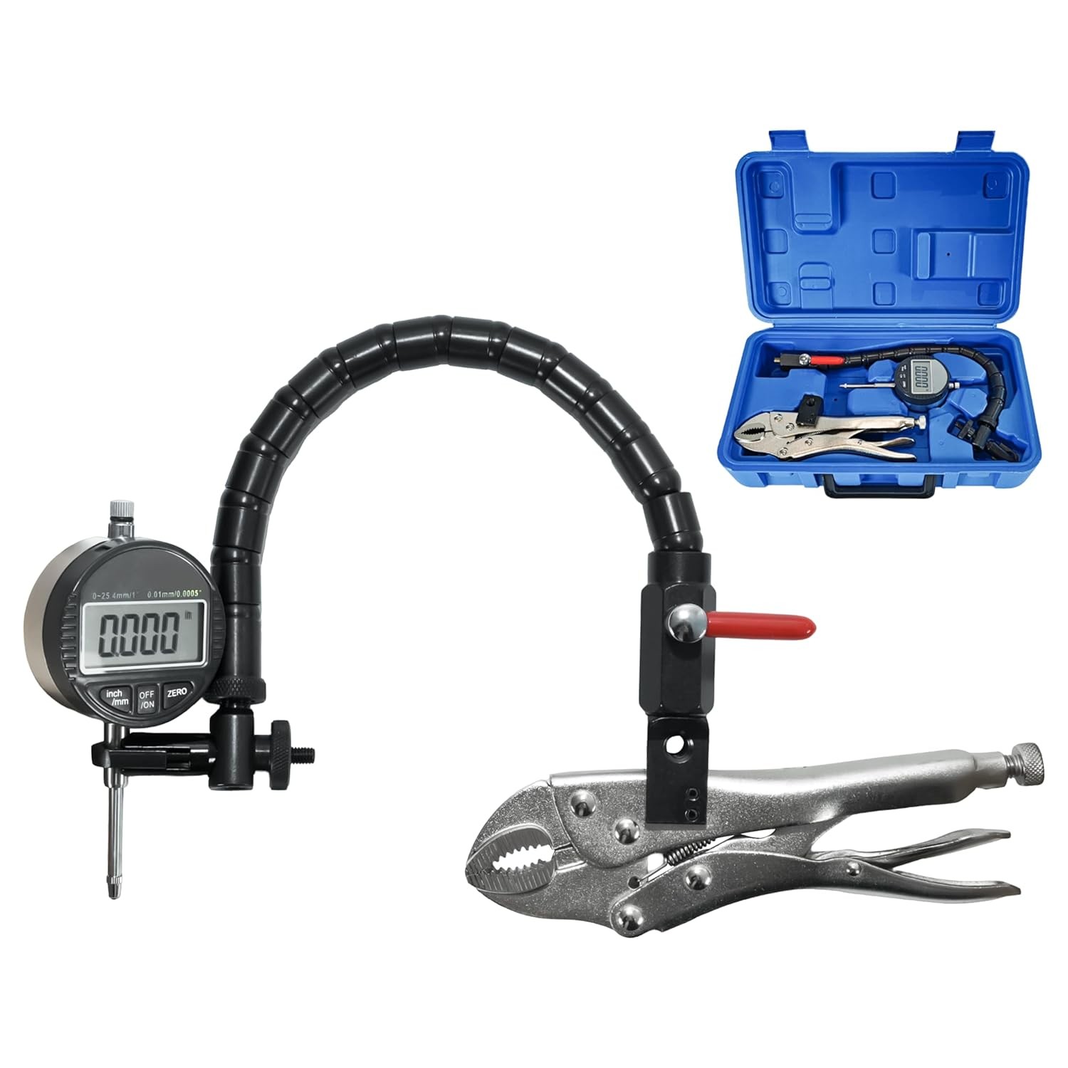 HFS(R) Disc and Rotor/Ball Joint Gage Set 0-1″ Digital Dial Indicator