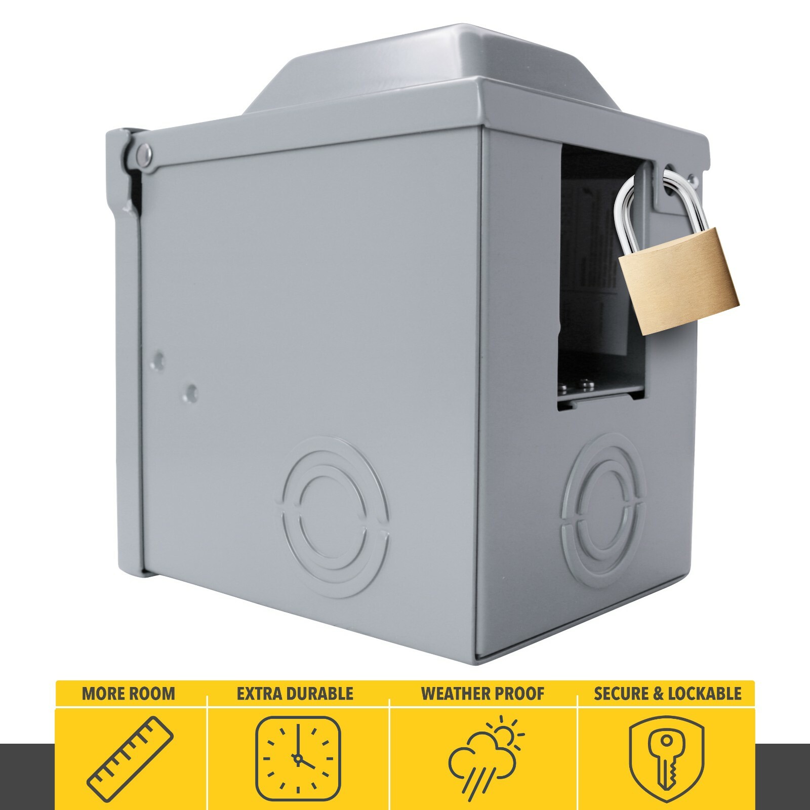 Leisure Cords Power Outlet Box 3R Enclosure ETL Listed 50 AMP NEMA 14-50R