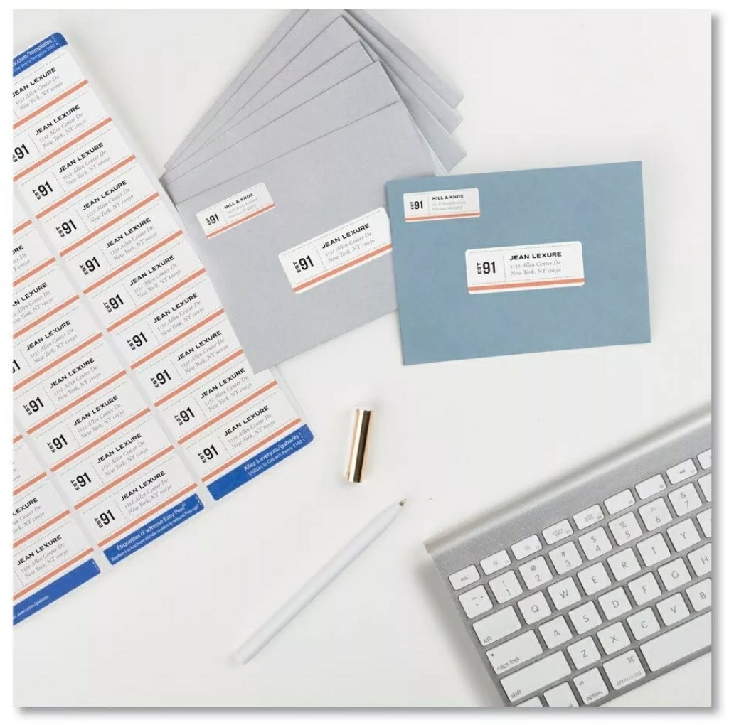 Avery 95915 1 in. x 2.63 in. Easy Peel LASER Labels (30 X 500 SHEET/BX) New