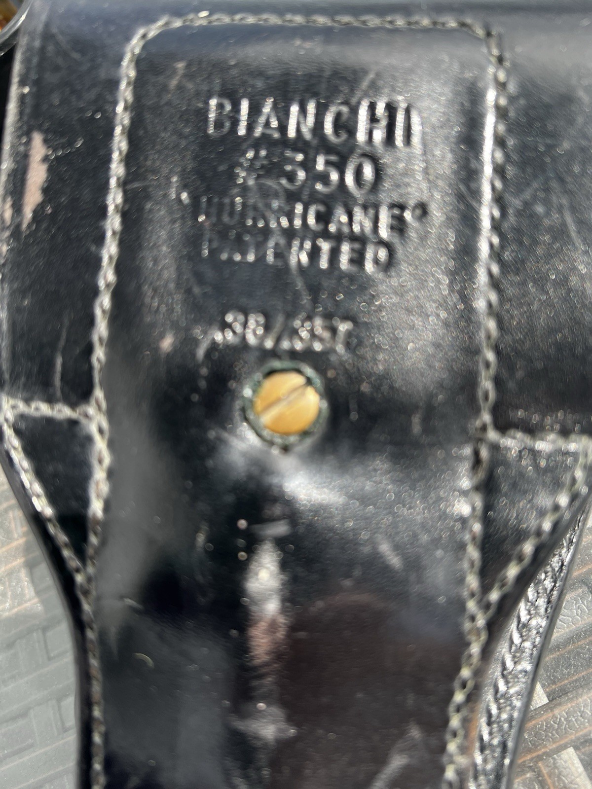 Bianchi #350 Basket Weave Holster, Leather Belt Size 38, Safariland Handcuff