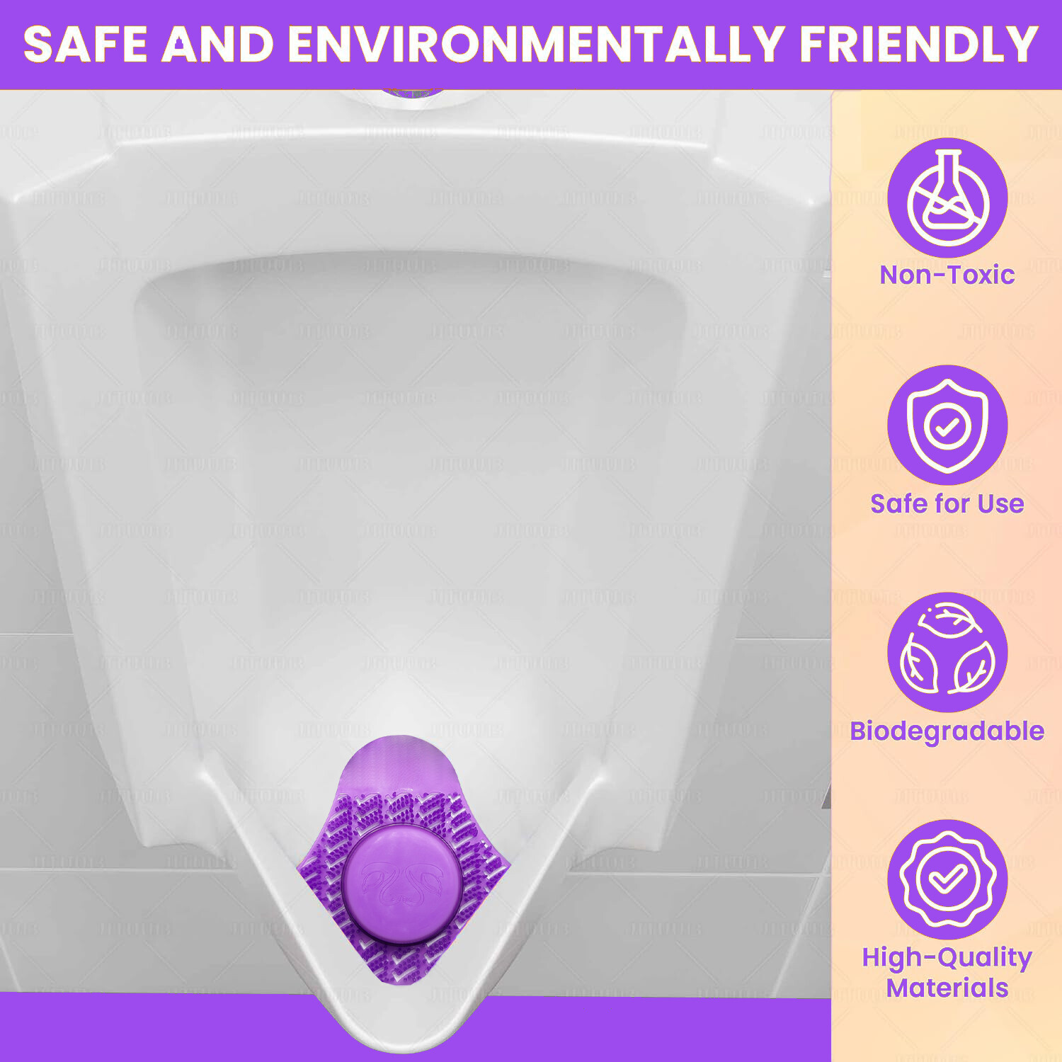 1-10 ) Janitorial Scented Urinal Cake Screens + Deodorizing Cleaners Anti-Splash