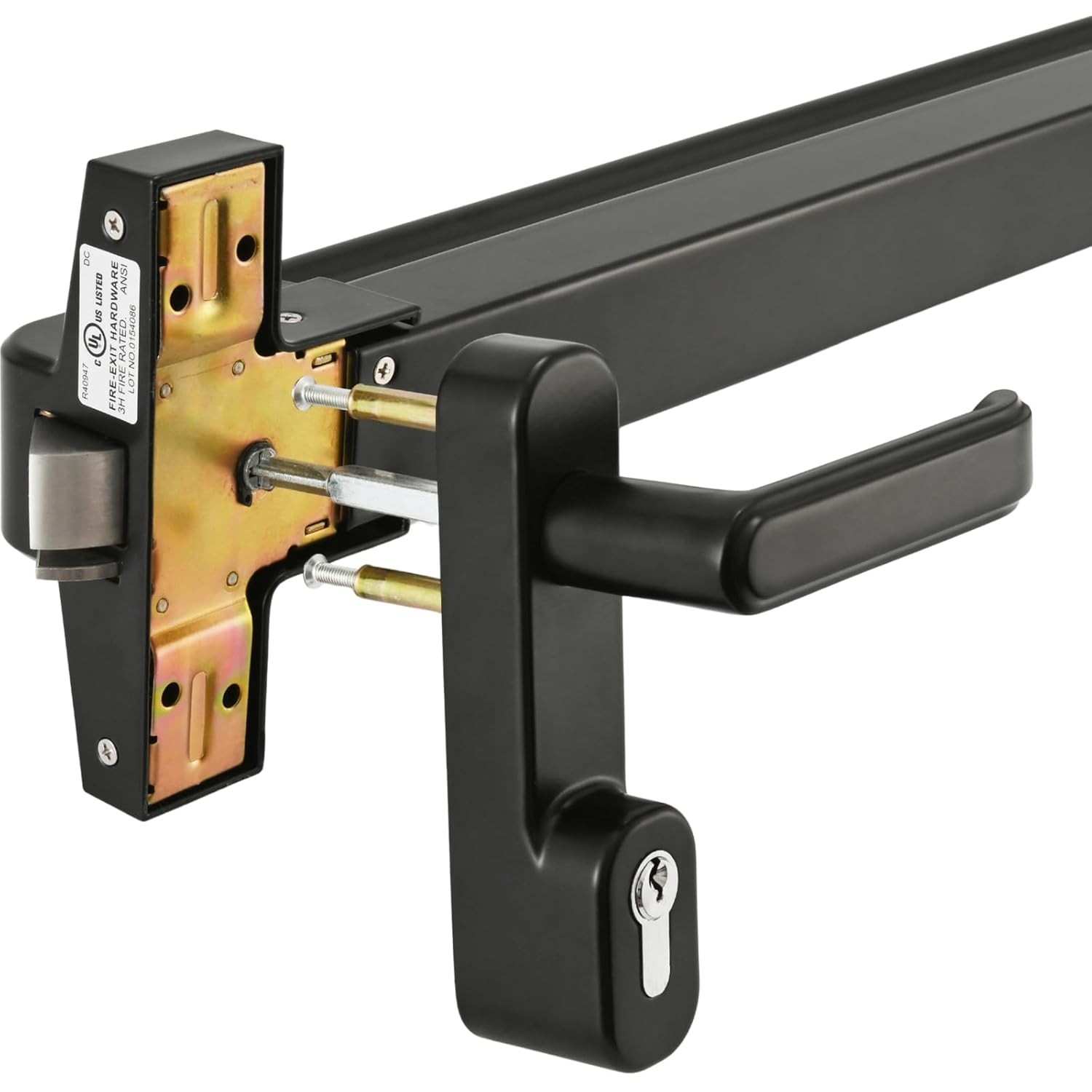 Commercial Panic Exit Push Bar 1710P w/ Lever Handle – UL10C, Grade 1 Steel