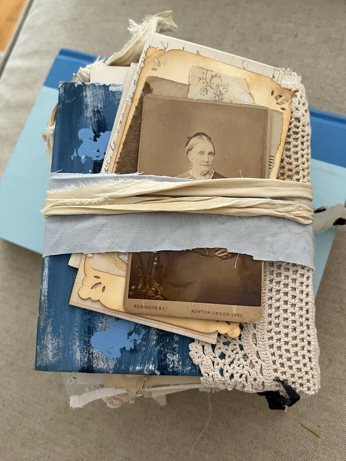 French blue Junk Journal