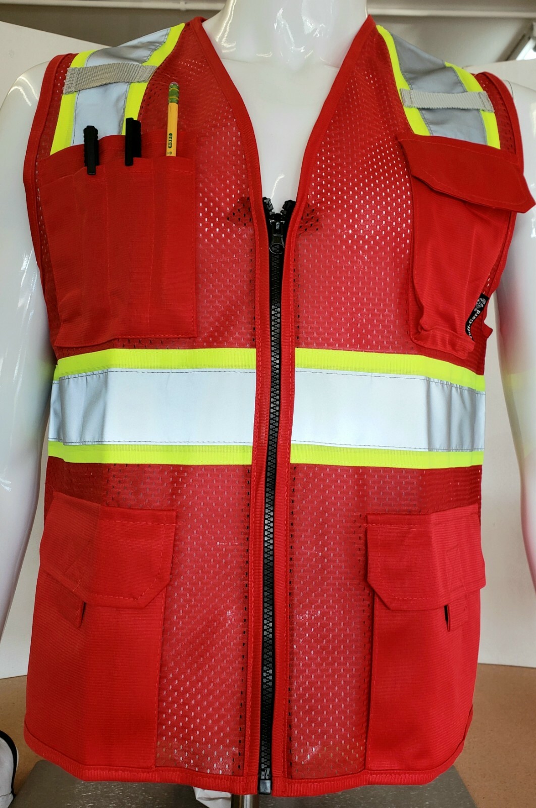 Two Tone High Visibility Reflective Safety Vest in various colors (X-Small-5XL)