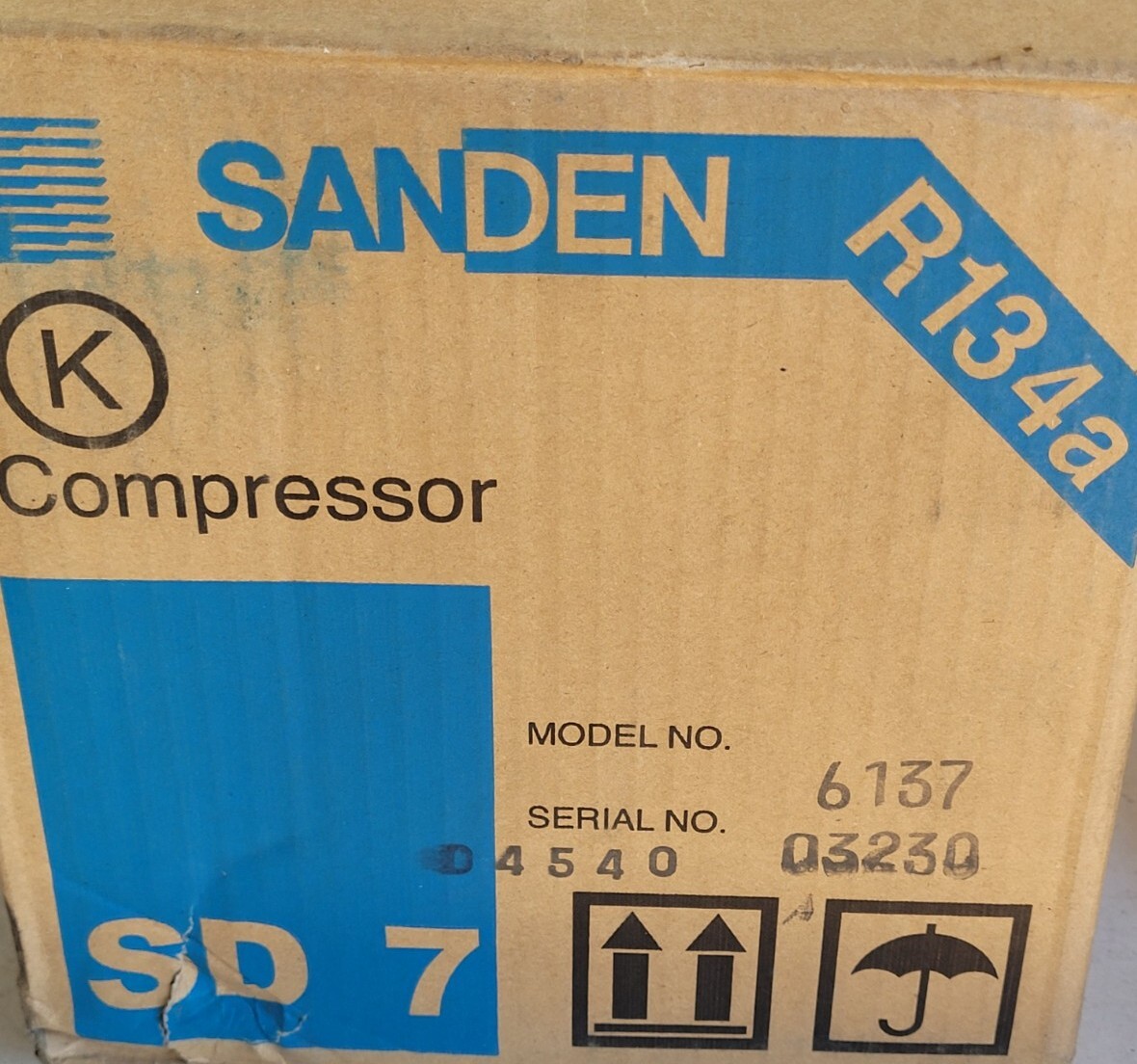 Sanden SD7H15 R134A Copressor Model 6137 4 Groove Genuine