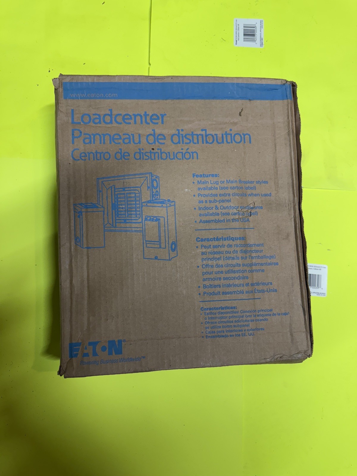 Eaton BR816L125RP Outdoor Main Lug 125A 8-Spaces 16-Circuits