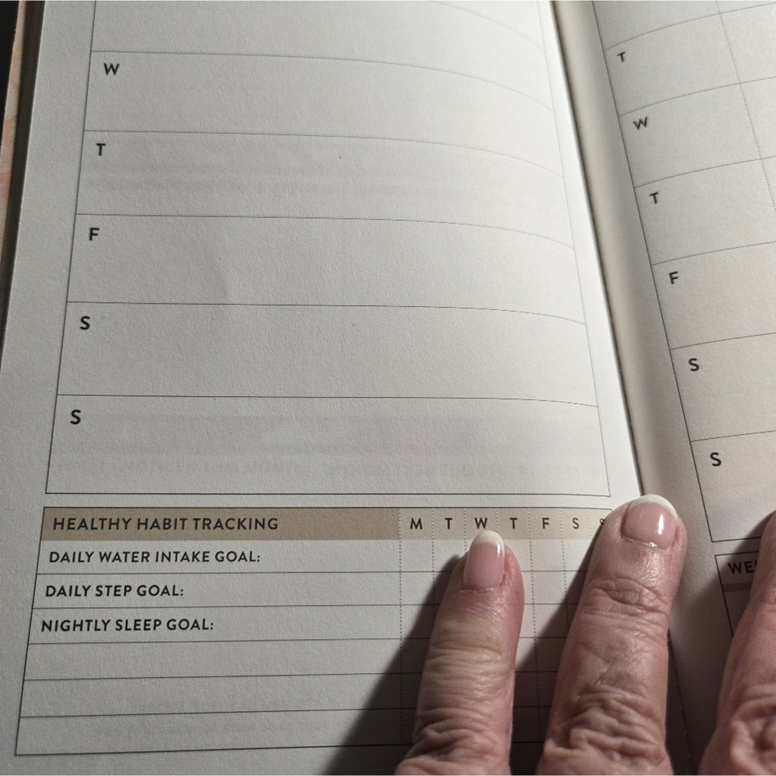 Erin Condren Wellness Log Petite Planner 5 1/2 X 8 inches