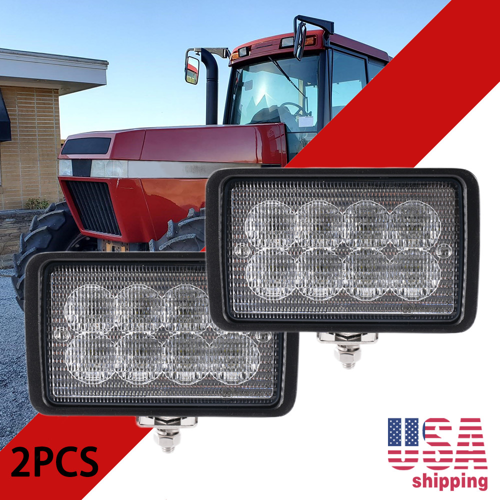 2PC LED Work Lamp Upper Cab/Fender Light For John Deere Excavator Wheel Loader