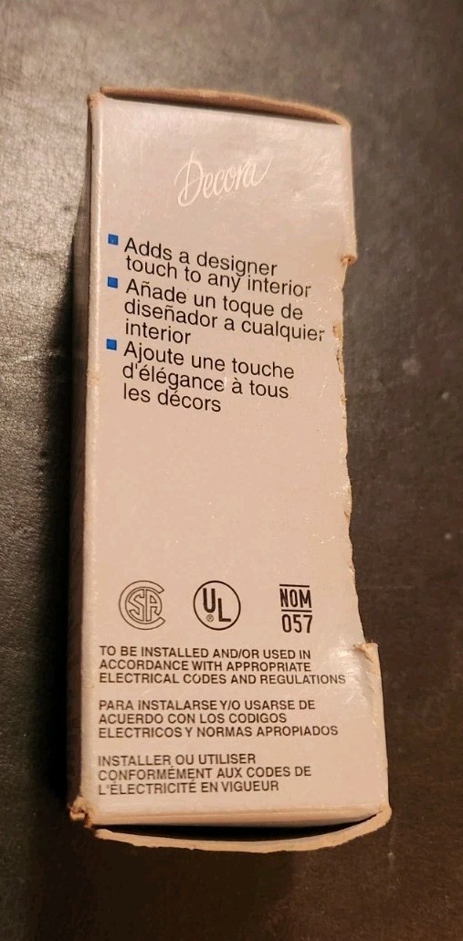 Leviton Decora 15 Amp 4-Way Rocker Switch White Back & Side Wired
