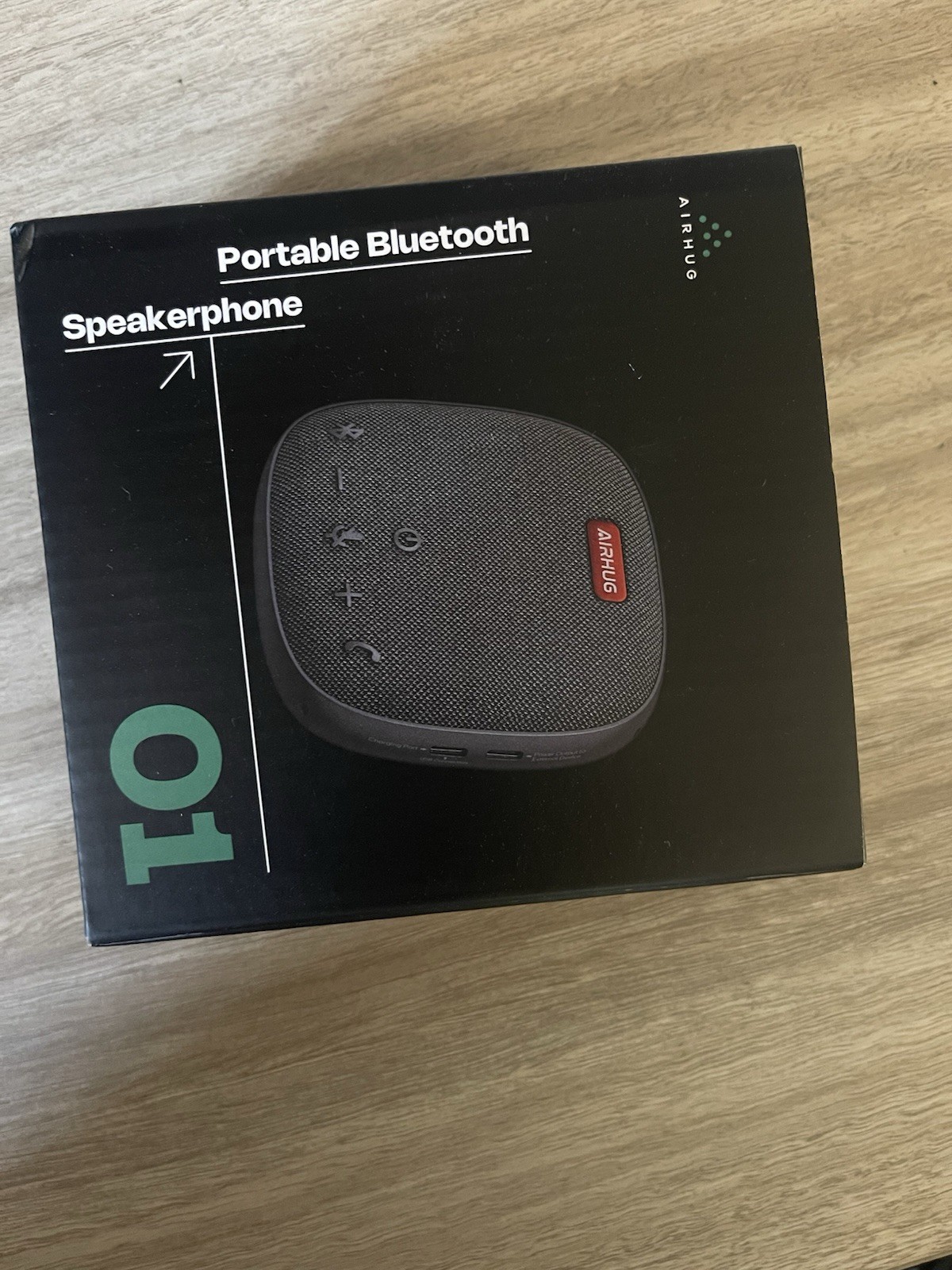 AIRHUG Portable Conference Speaker and Microphone, Bluetooth Speakerphone -l