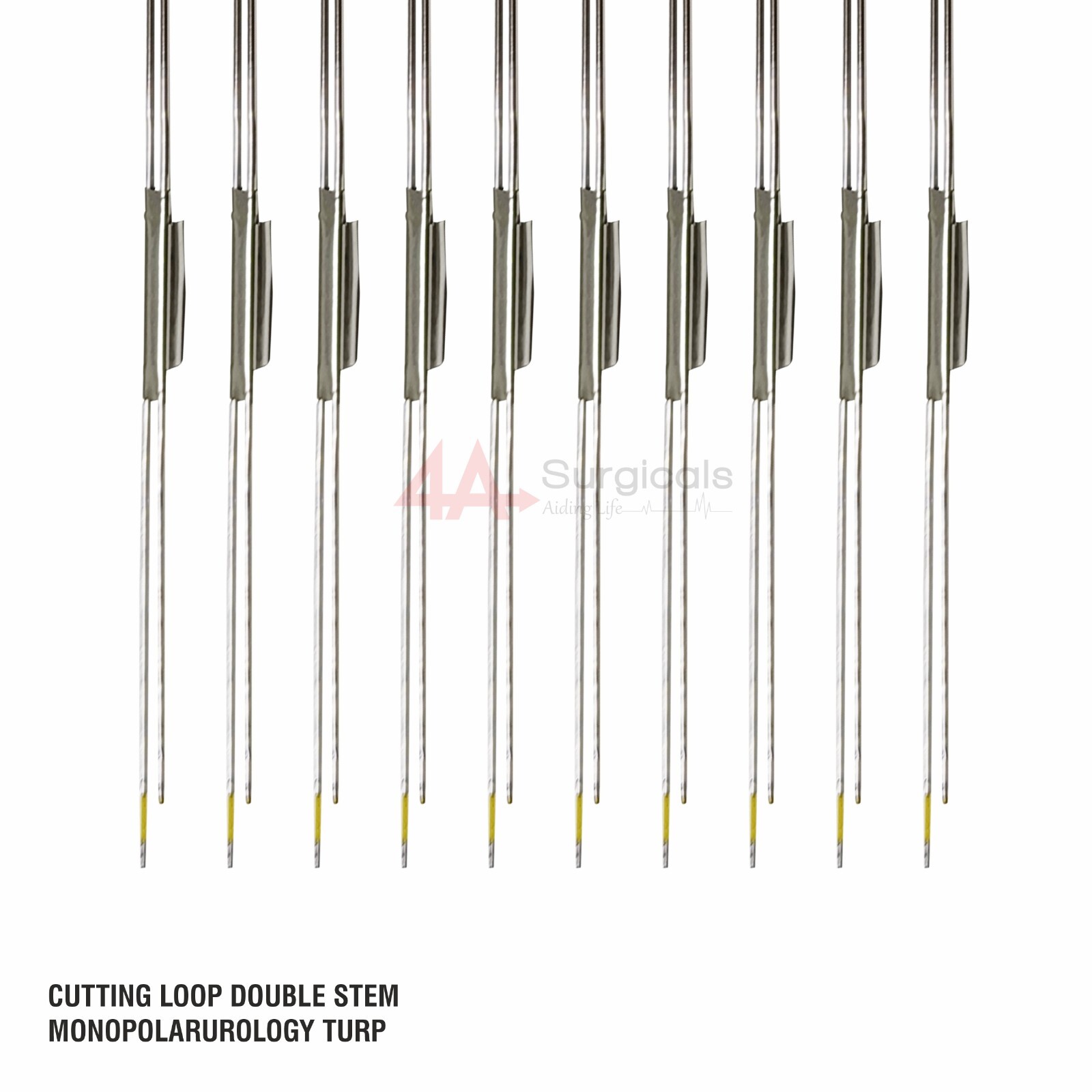 4A CUTTING LOOP DOUBLE STEM MONOPOLAR UROLOGY SET OF 10_
