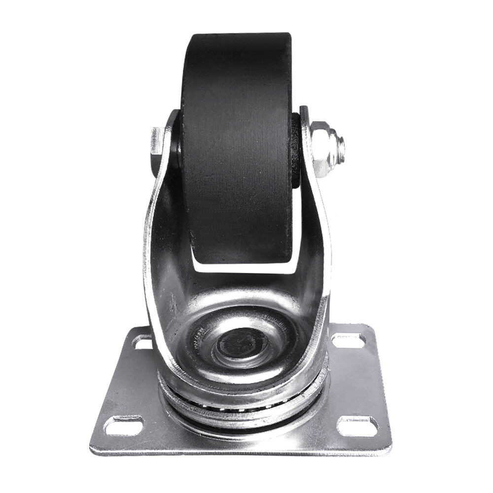 2/4/8PCS Swivel Casters 3″&3.5″ Heavy Duty Steel Cast Iron Plate Casters Wheels