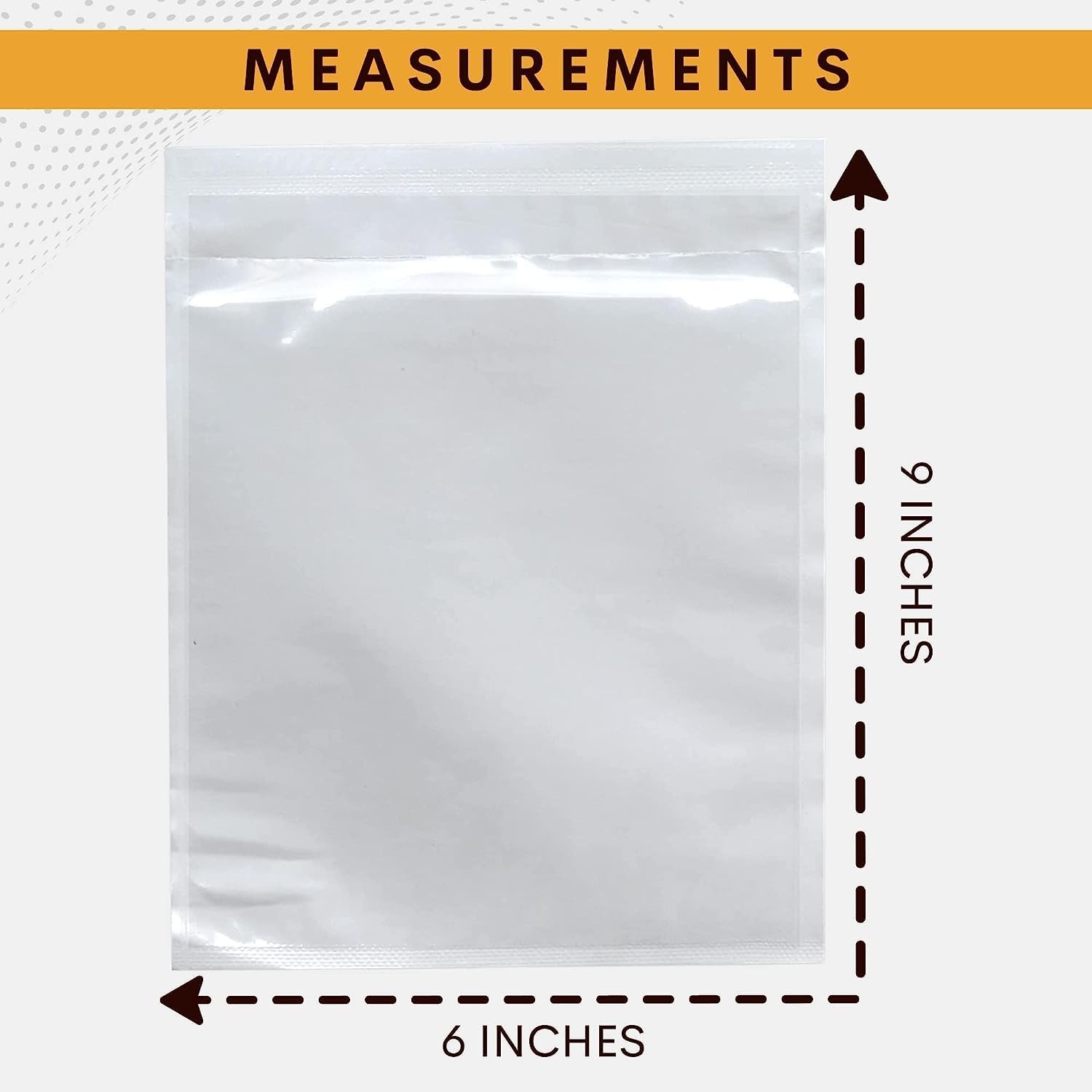 Buck Tape As Tough As A Buck 300 Pack 6X9 Label Self-Adhesive Slip Pouches
