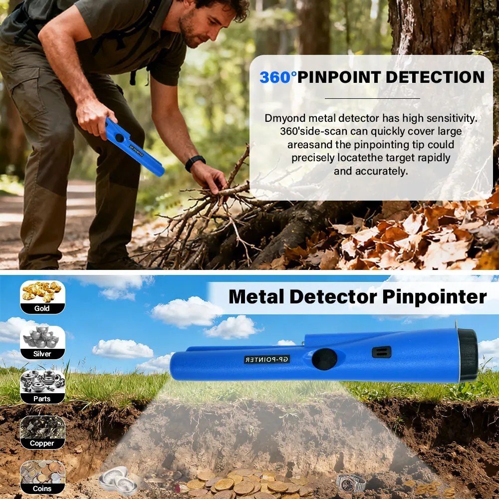 Metal Detector HandHeld Pro Pinpointer Pointer Probe Waterproof Sensitive Tester