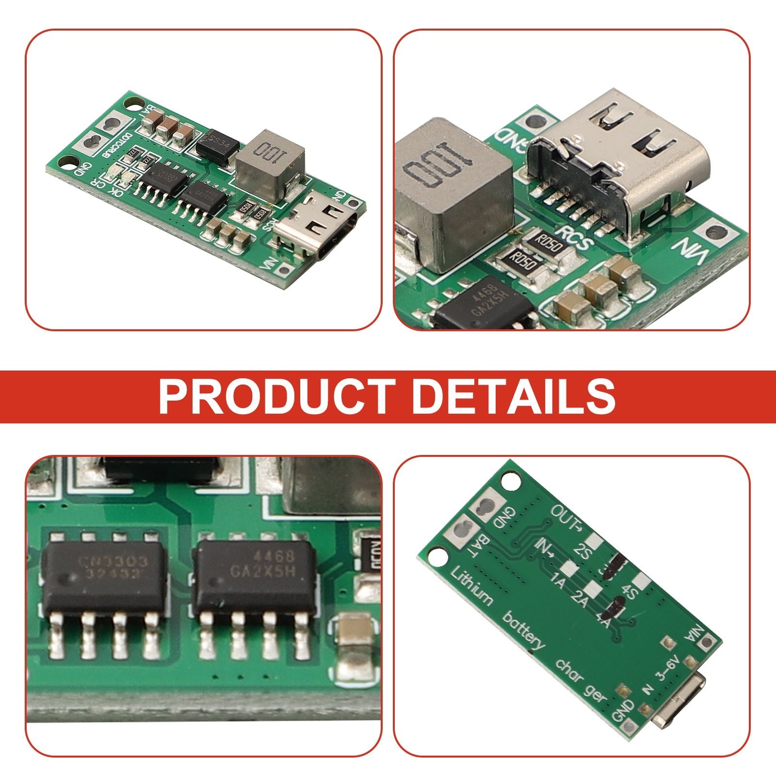 Dc 3.7V 5V Li-Ion for CHARGER Lithium Naar 8.4V 12.6V 16.8V