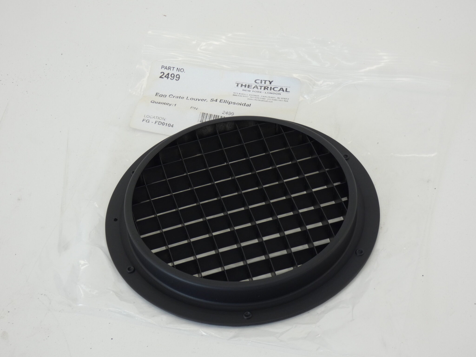 City Theatrical 2499 Egg Crate Louver, S4 Ellipsoidal – NEW Surplus!