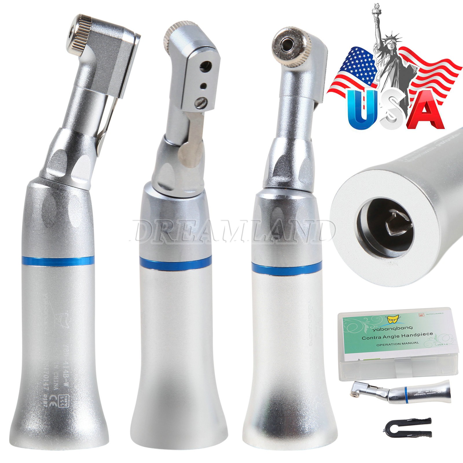 1-10 NSK Type Dental Slow Speed Contra Angle Handpiece Latch E-type contrangulo