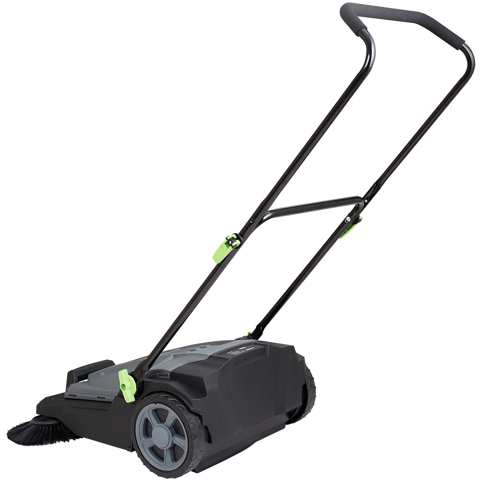 VEVOR Walk-behind Hand Push Floor Sweeper 25.6″ Width 5 Gallon Waste Container