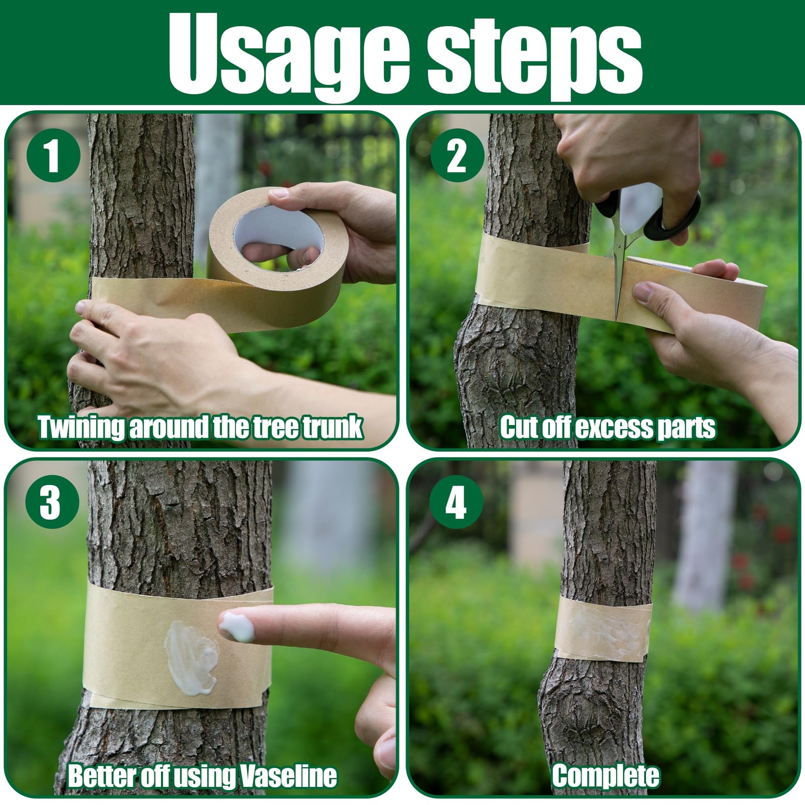 165 Ft x 2 Inch Tree Insect Barrier Tape, Cicada Tree Wrap Protection Tape, A…