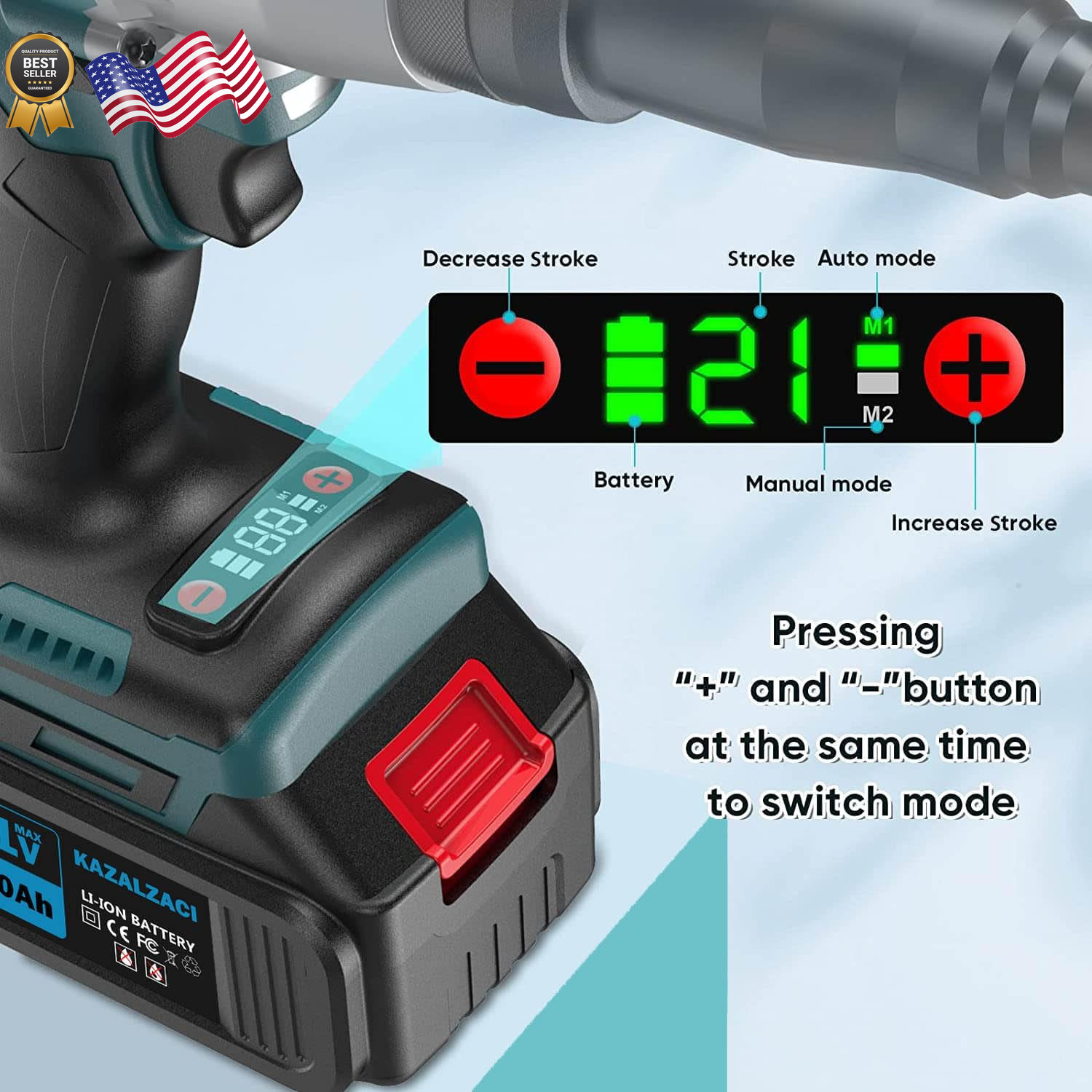 Cordless Metal Hole Puncher Steel Punching Machine Electric Handheld Punch