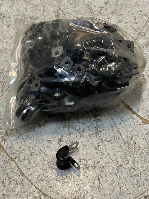 110 Qty of UMPCO 2003B84G03 Cushioned Loop Clamps (110 Quantity)