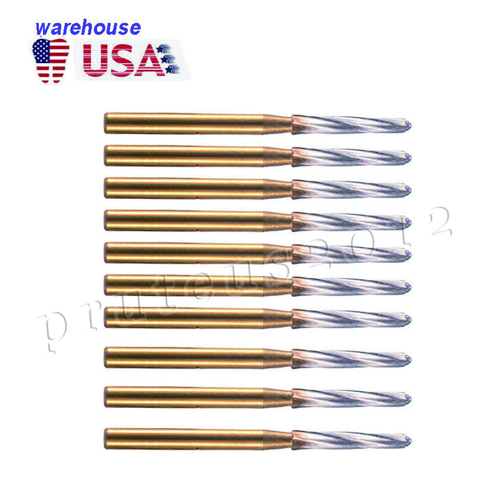 Endo-Z Bur Dental Carbide Tungsten1.4*21mm/23mm/25mm/28mm Surgical Cutter 10Pcs