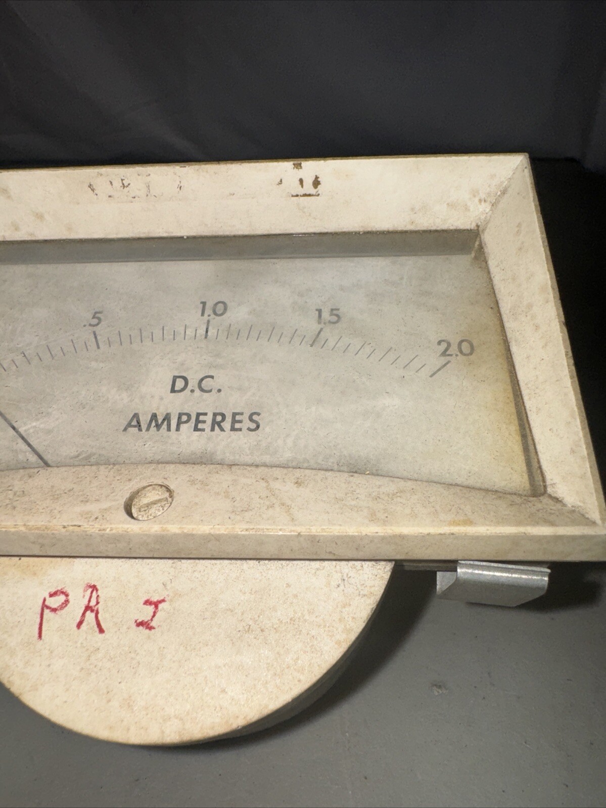 Assembly Products Inc. D.C. Amperes 0-2.0 Gauge Meter Vintage