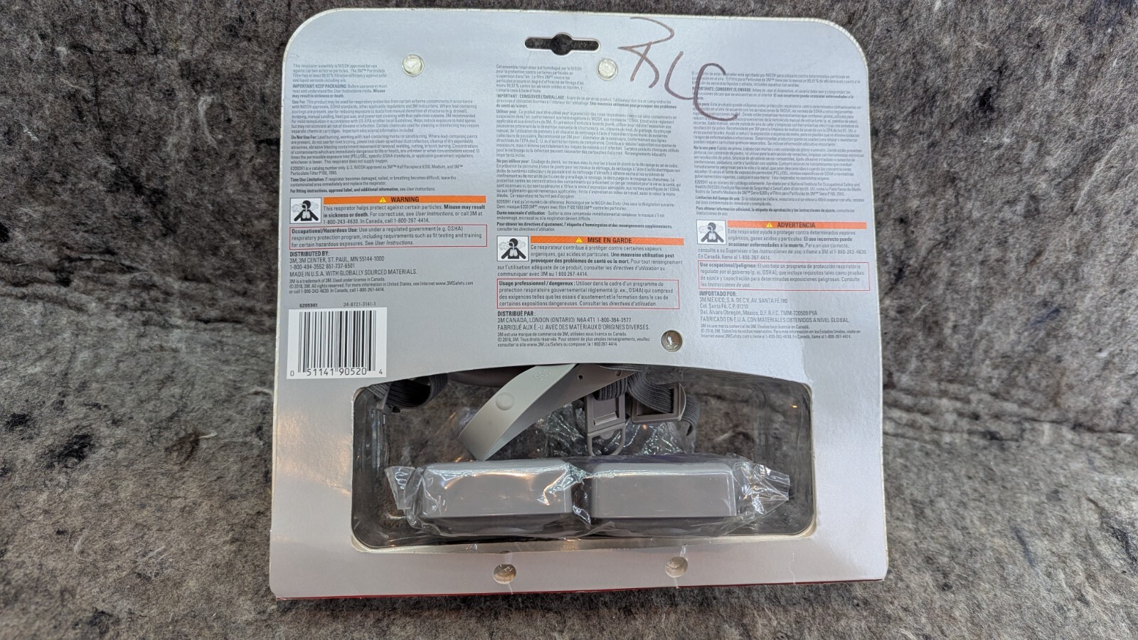 3M Performance Respirator 62093H1 P100 w/ 7093 Filter – Use By 12/2028