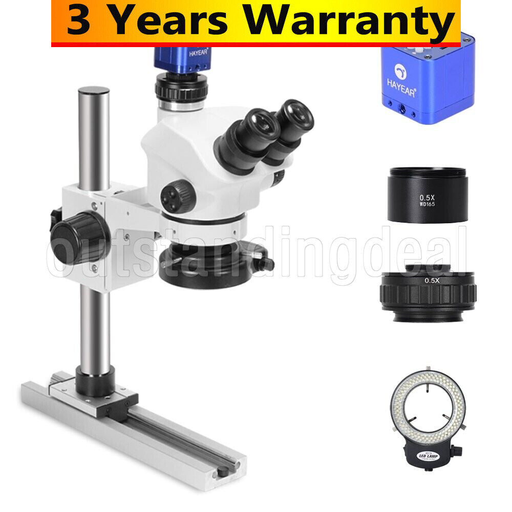HY-5100-HG7045 7-50X Slide-rail Base Microscope Stand Digital Camera Kit #TOP
