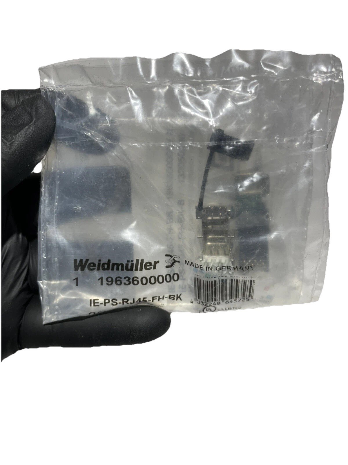 WEIDMULLER CABLE CONNECTOR IE-PS-RJ45-FH-BK 1963600000