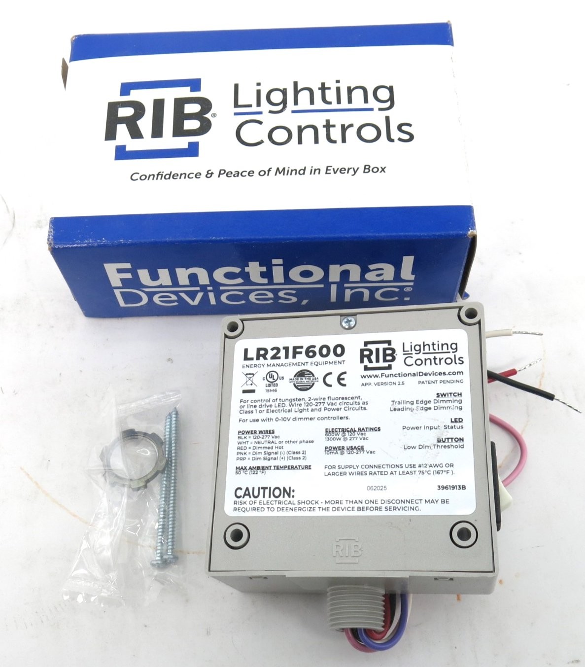 RIB LR21F600 600W 0-10V Dimming Ballast Control Enclosed Module NEW
