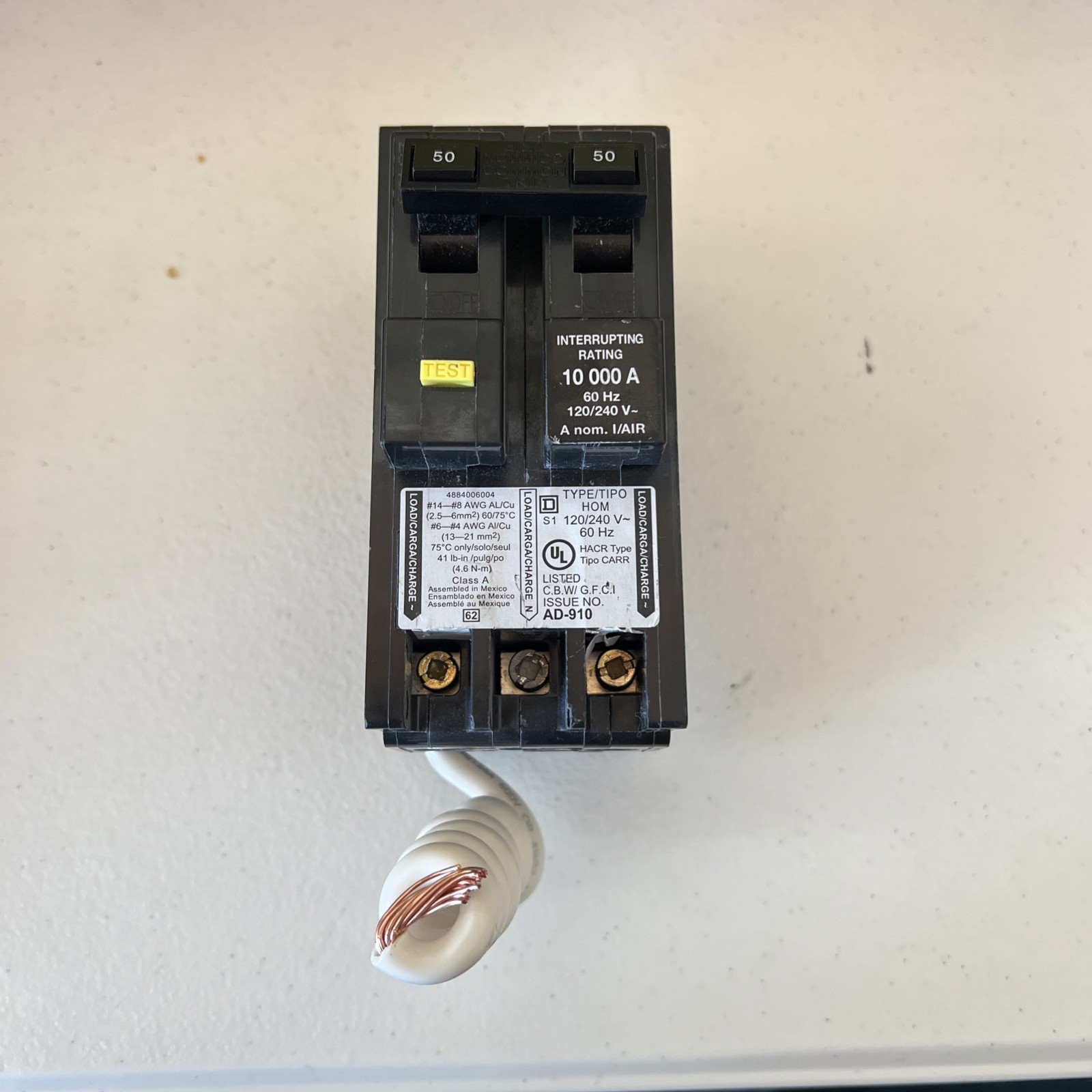 HOM250GFI – Square D Homeline – GFCI Circuit Breaker