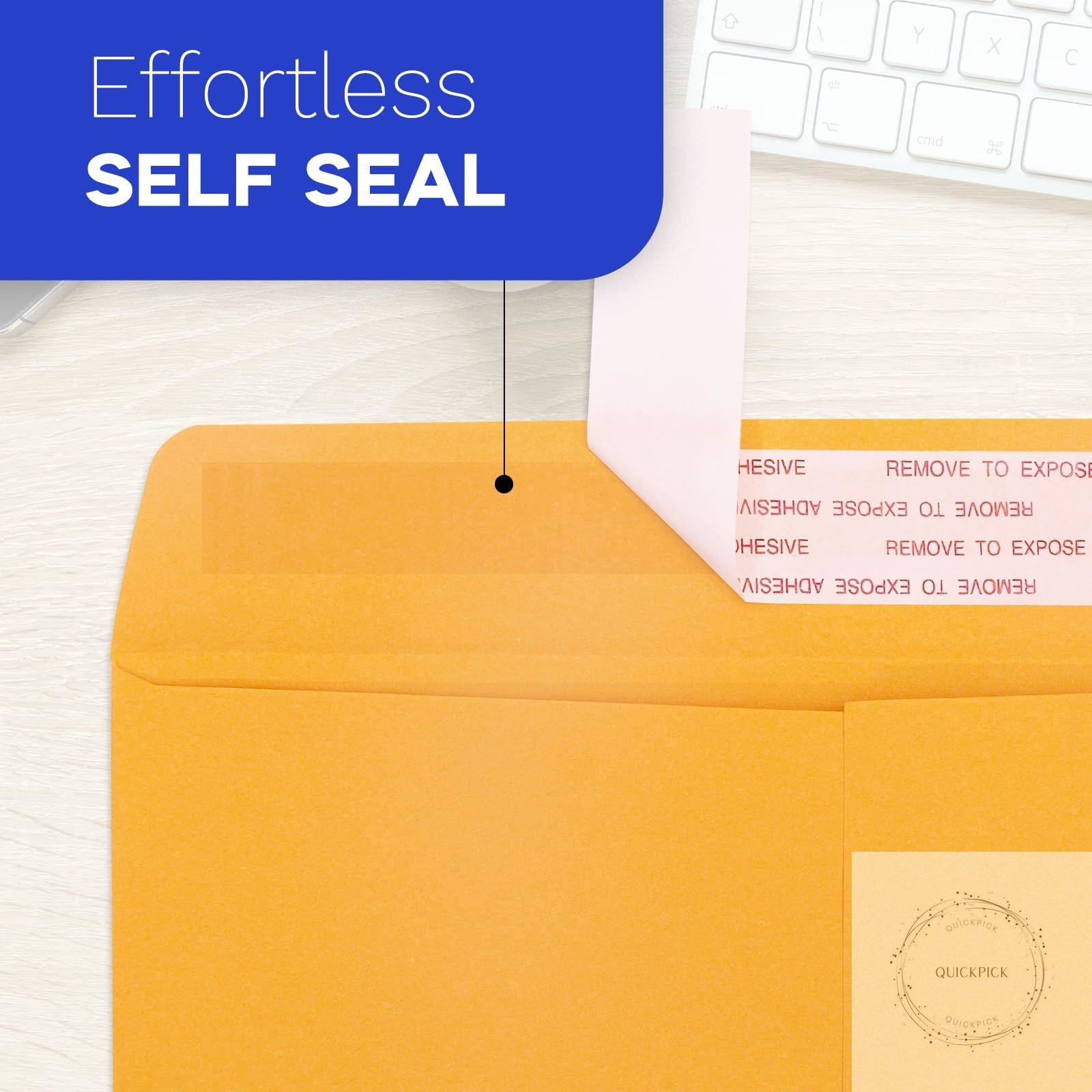 6×9 Manilla Envelopes Self Seal 250 PCS, Small Brown Kraft Catalog Envelopes 6×9