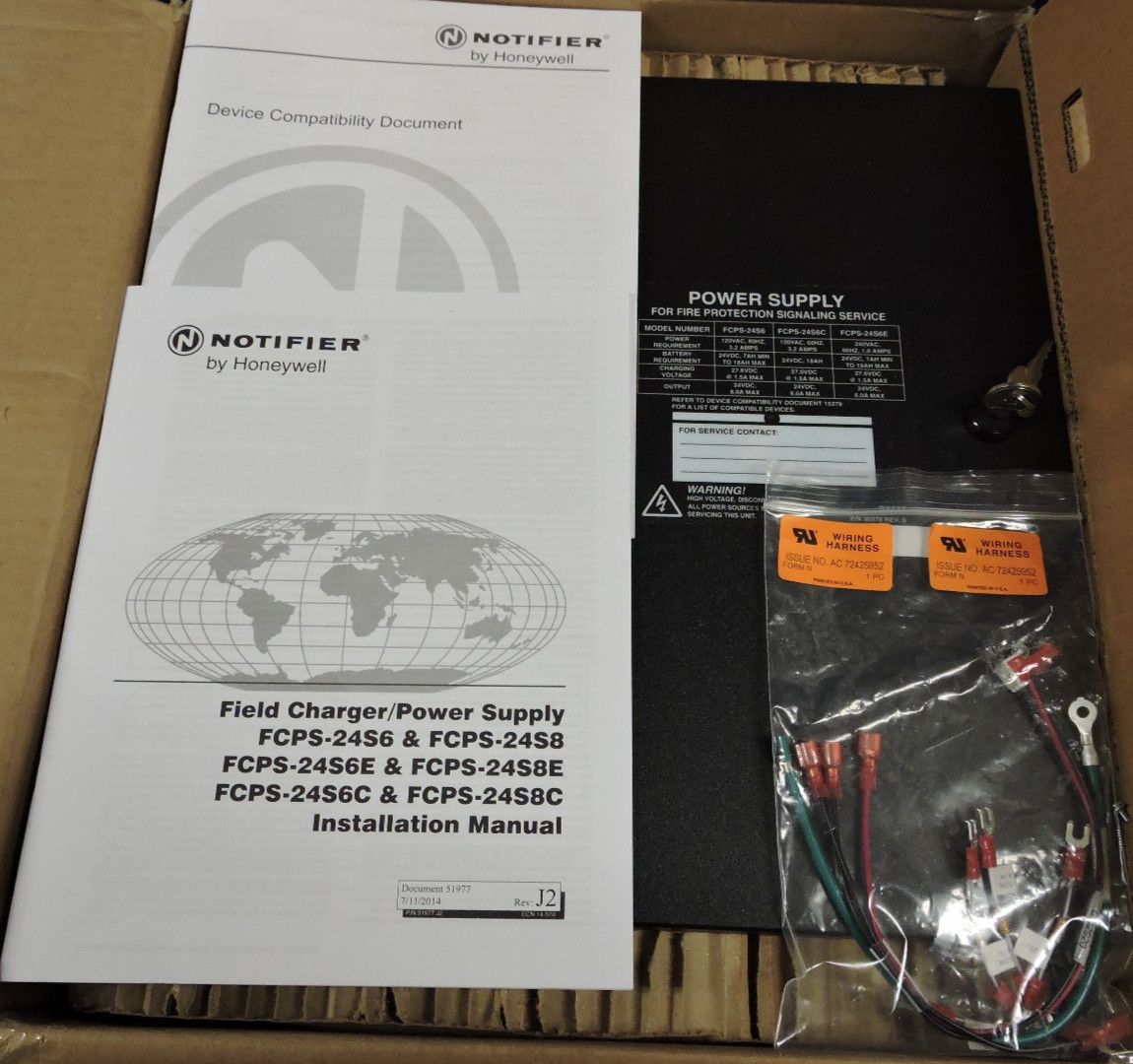 NEW Notifier FCPS-24S6 Fire Alarm Field Charging Power Supply / Battery Charger