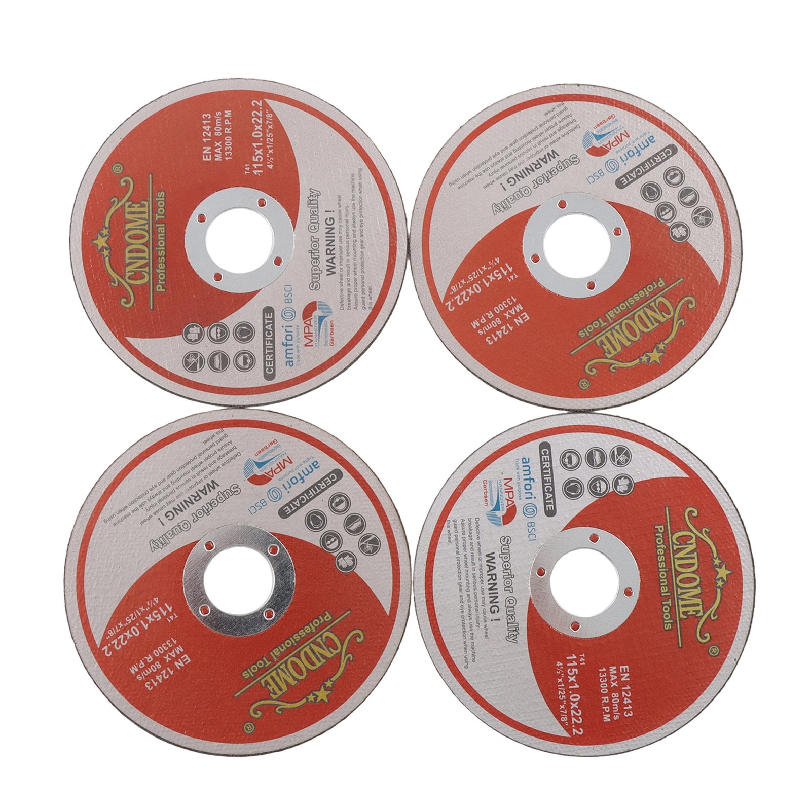 4.5″x0.040″x7/8″ 100 Pcs Cut-off Wheel – Metal & Stainless Steel Cutting Discs