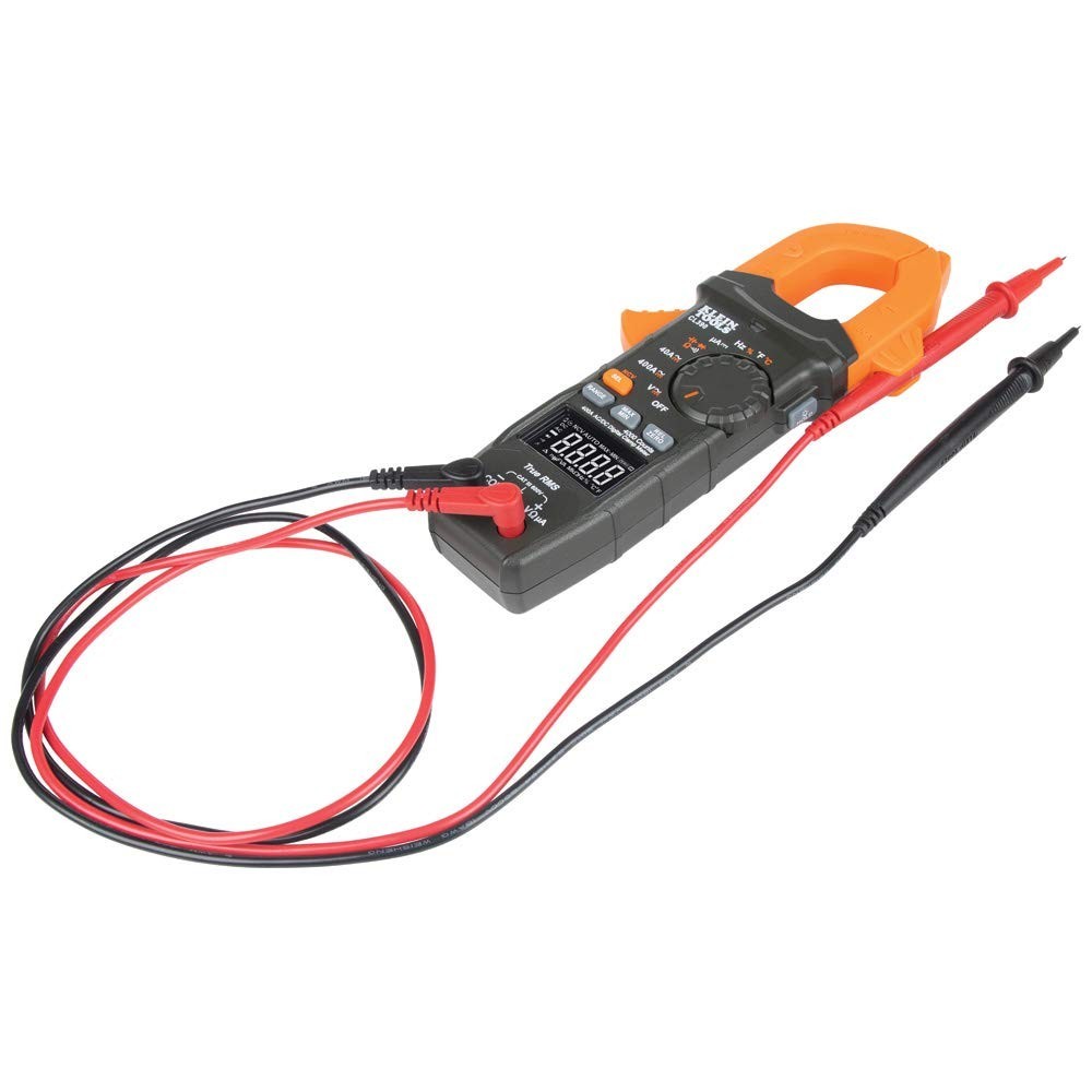 Klein Tools AC/DC Digital Clamp Meter, TRMS Auto-Ranging 400 Amp