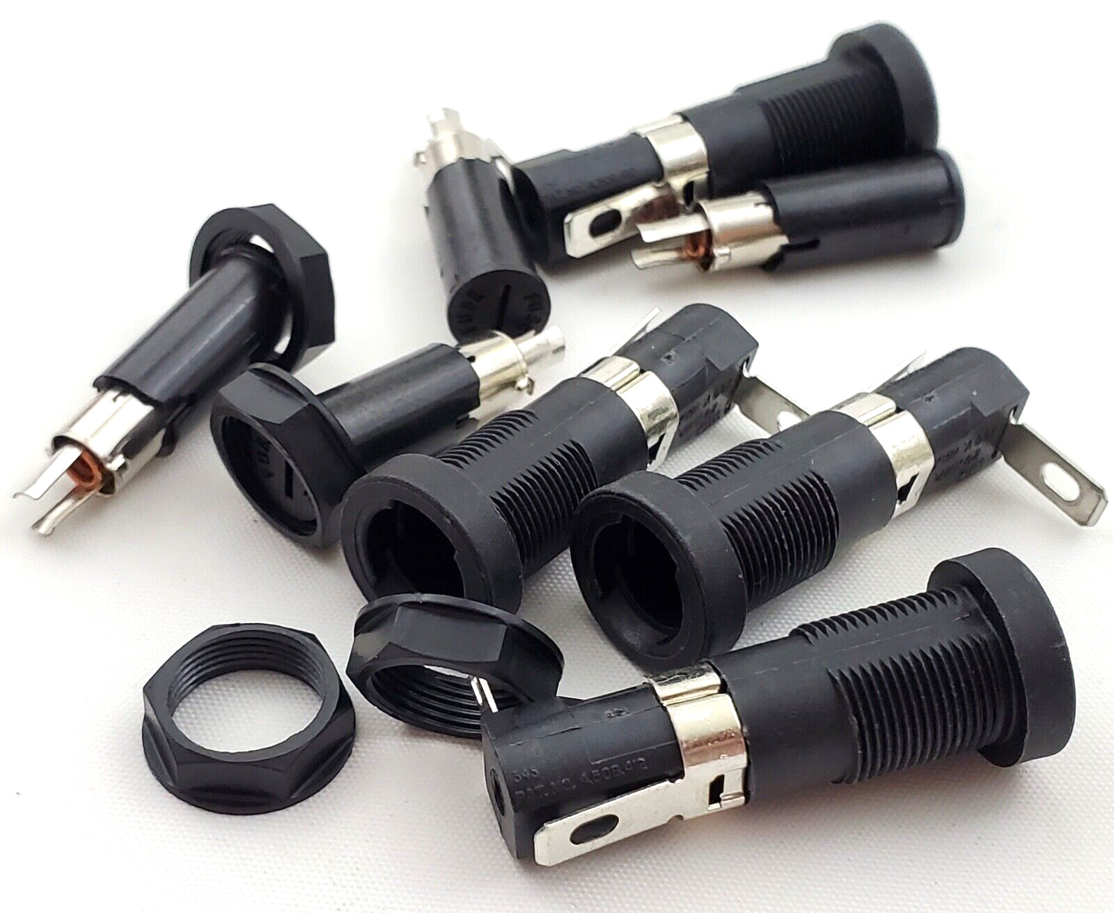 Lot of 4 Littelfuse H345621 Panel Mount Enclosed Fuse Holders For 5x20mm Fuses