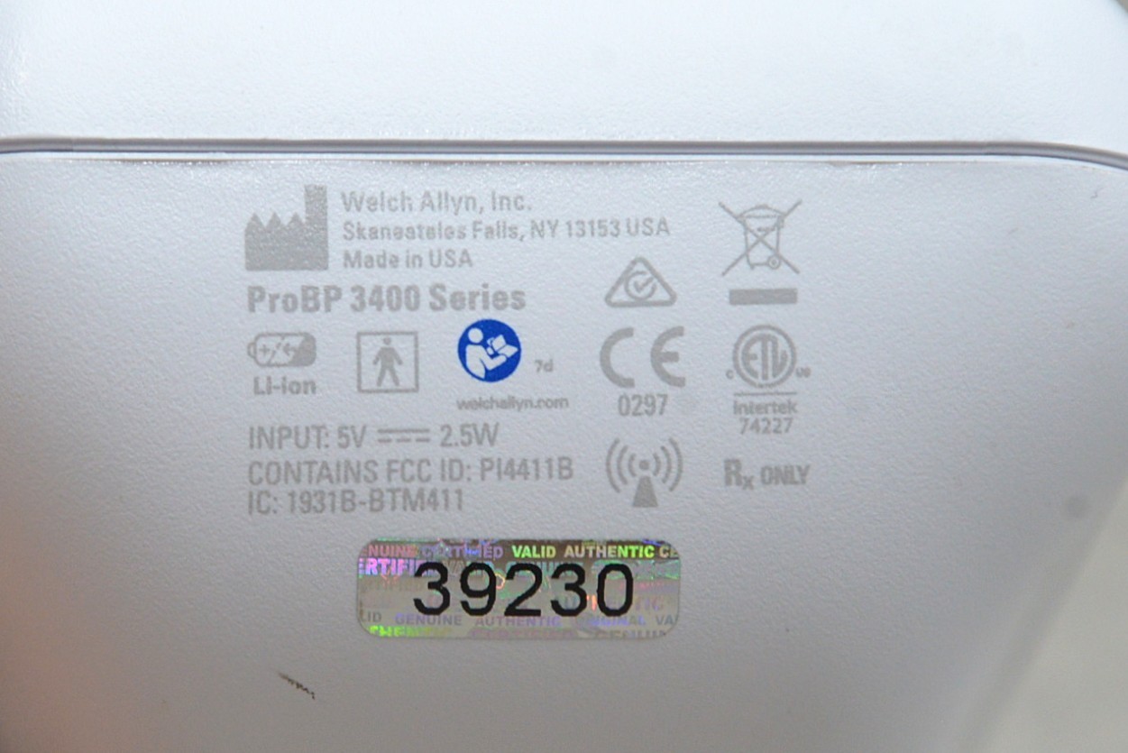 Welch Allyn ProBP 3400 Digital NiBP Display