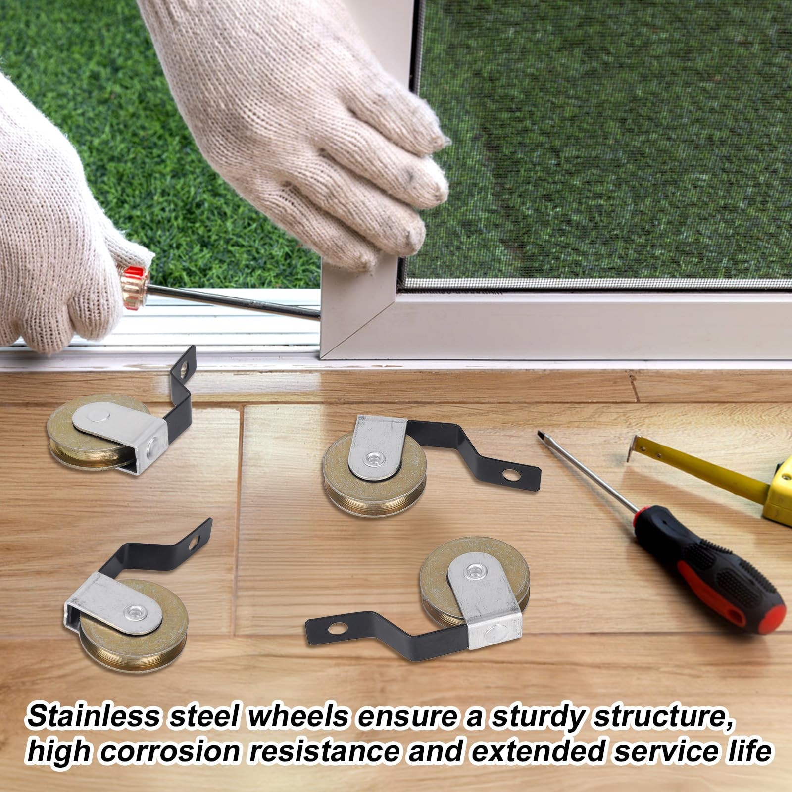 4 Pcs Sliding Screen Door Tension Springs for College as shown in the picture